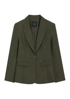 Zelené dámske sako s vlnou ZAKDT-0057-8B(Z26)