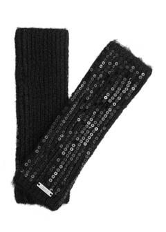 Čierne dámske rukavice zo zmesi vlny REKDT-0034-99(Z25)