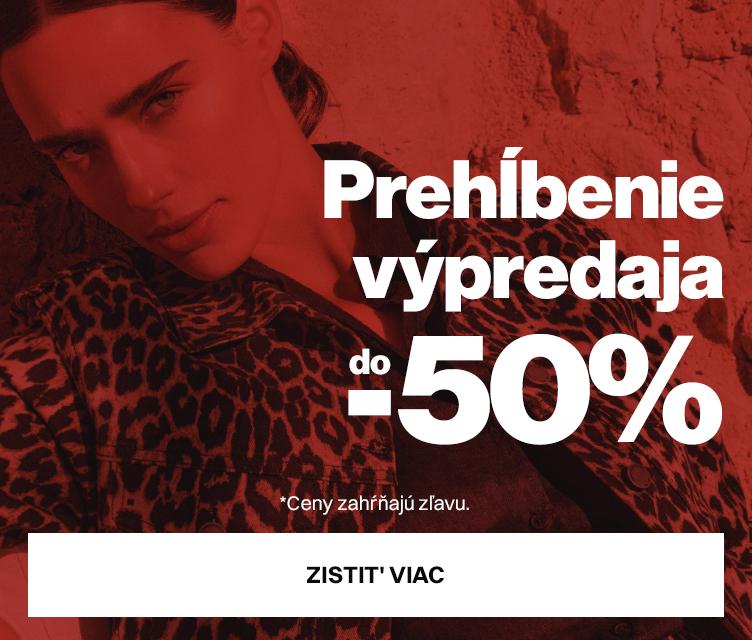 Prehĺbenie výpredaja az do -50%