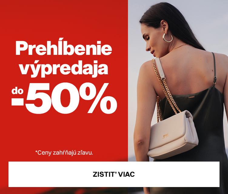 Prehĺbenie výpredaja az do -50%