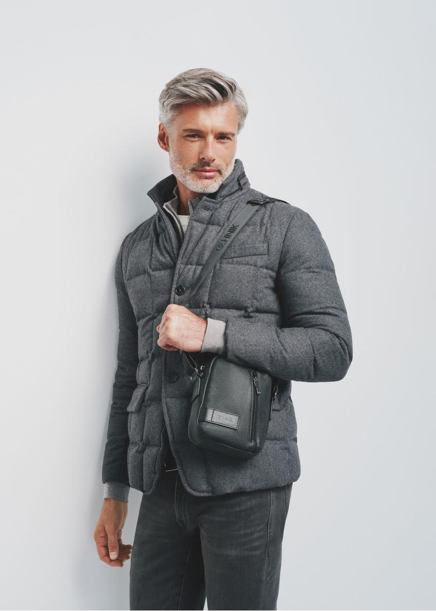 Čierne kožené pánske puzdro TORMS-0439B-99(Z25)