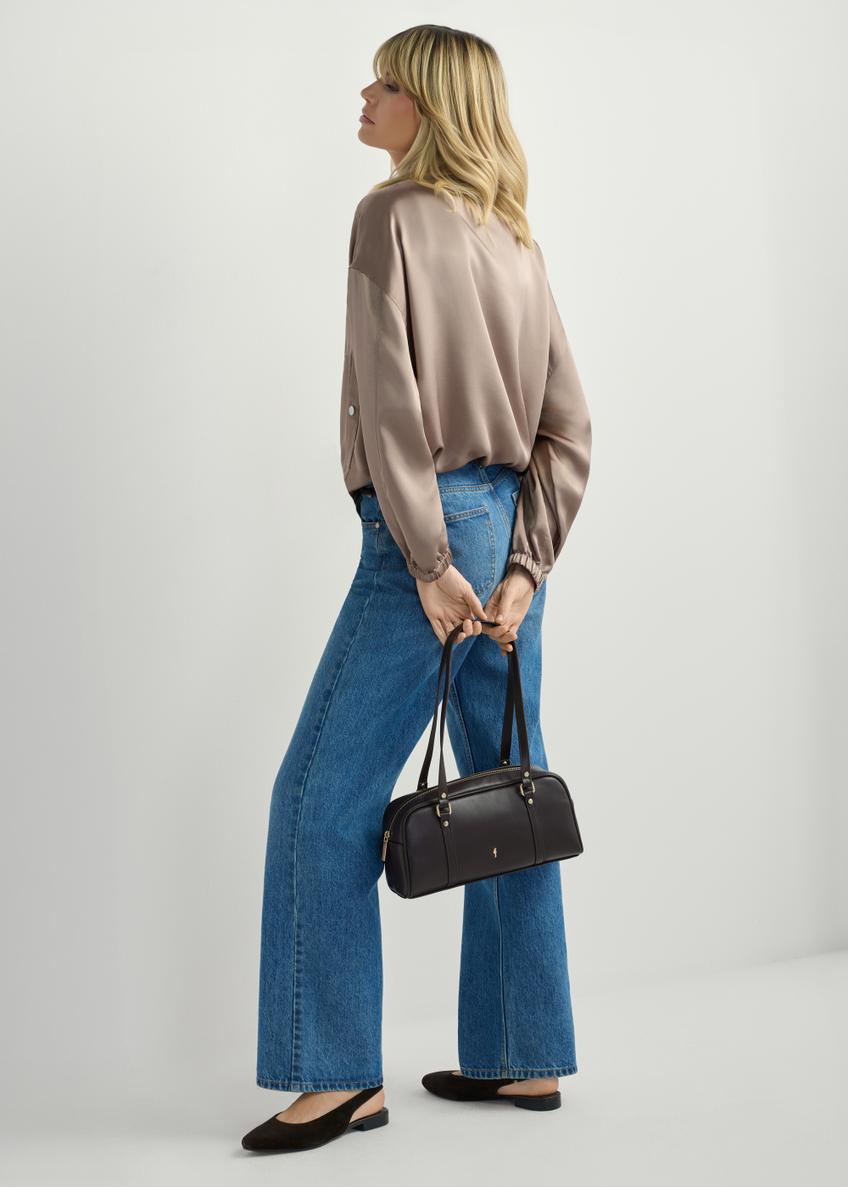 Tmavohnedá kabelka cez rameno TOREC-1233-1I(W26)