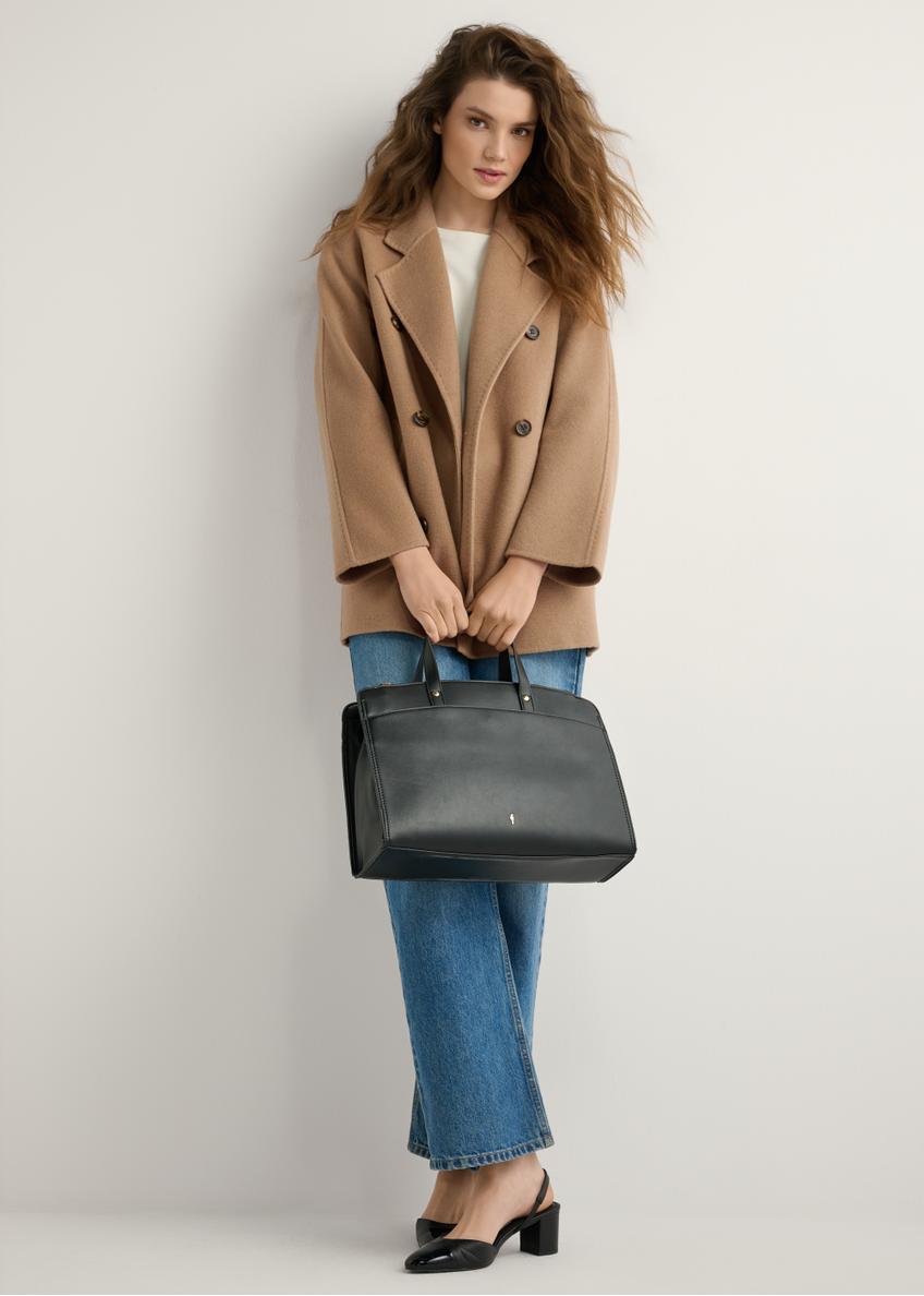 Čierna dámska kabelka z imitácie kože TOREC-1143-99(W26)