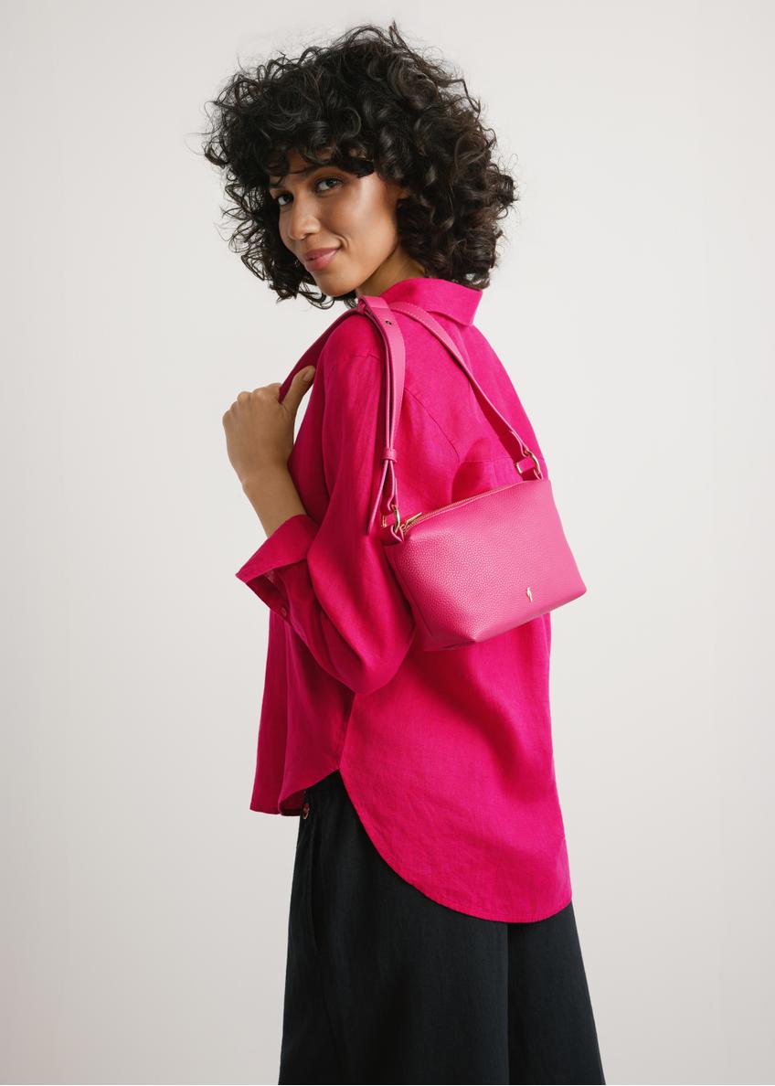 Malá dámska kabelka vo farbe fuchsia TOREC-0882-5E(W26)