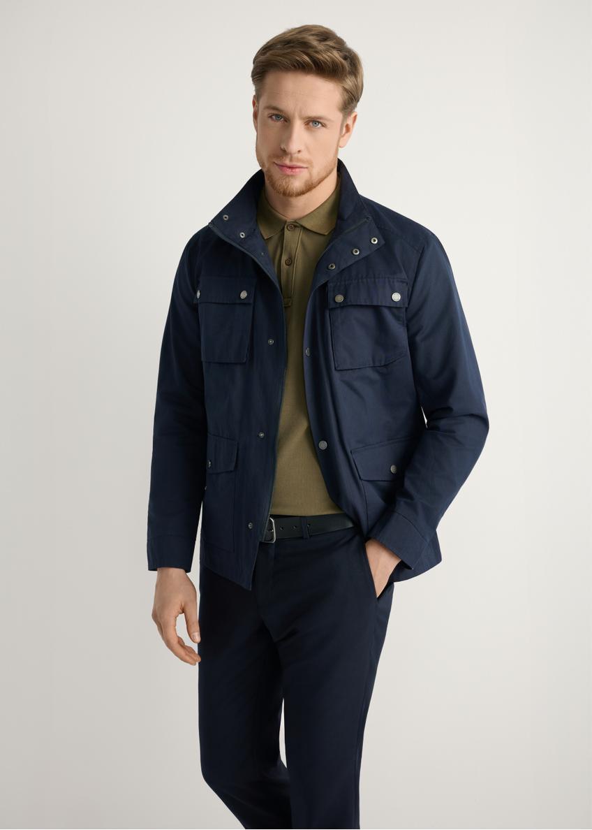 Námornícka modrá pánska prechodná bunda KURMT-0376-7D(W26)