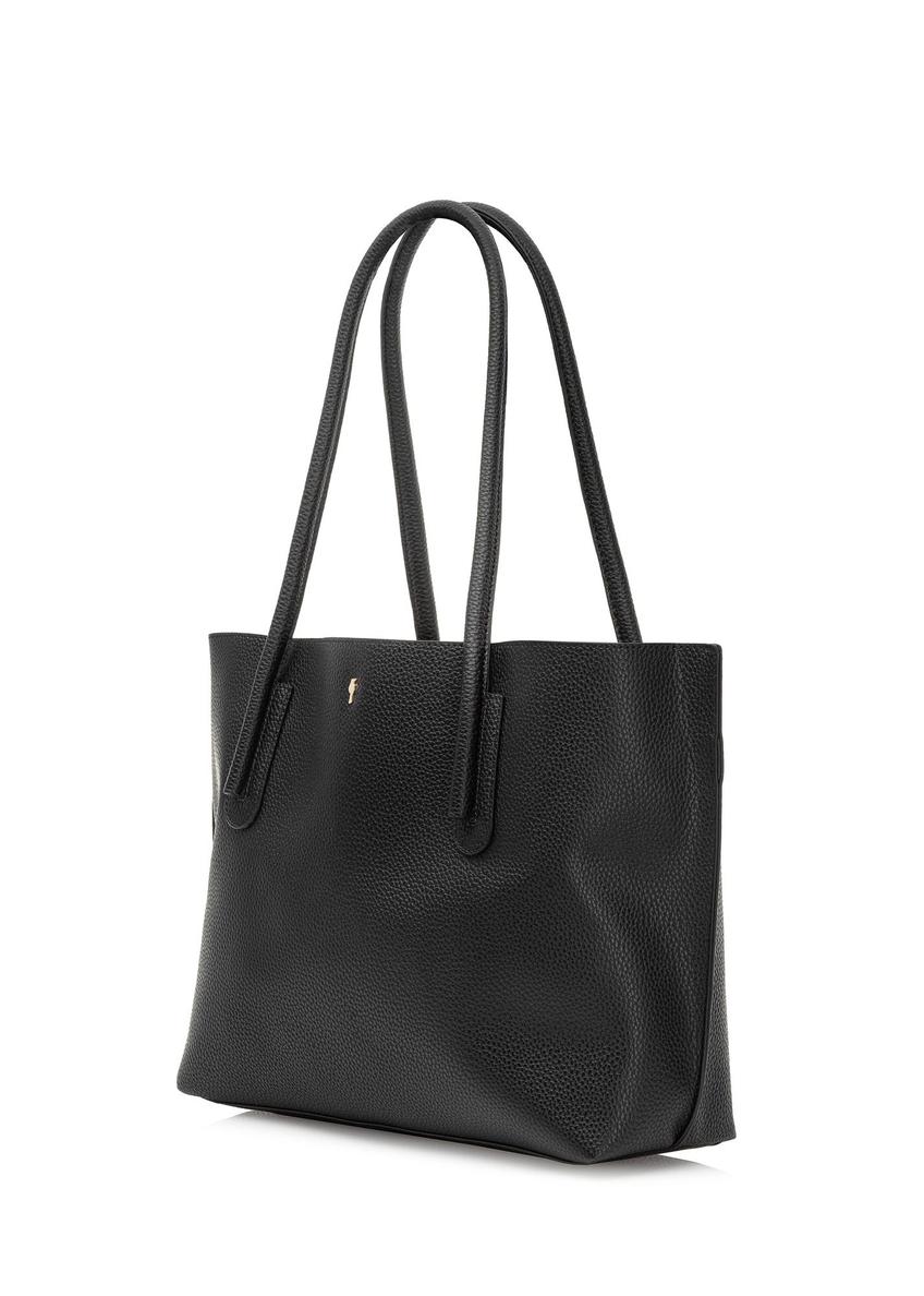 Čierna dámska shopper kabelka TOREC-0938A-99(W25)