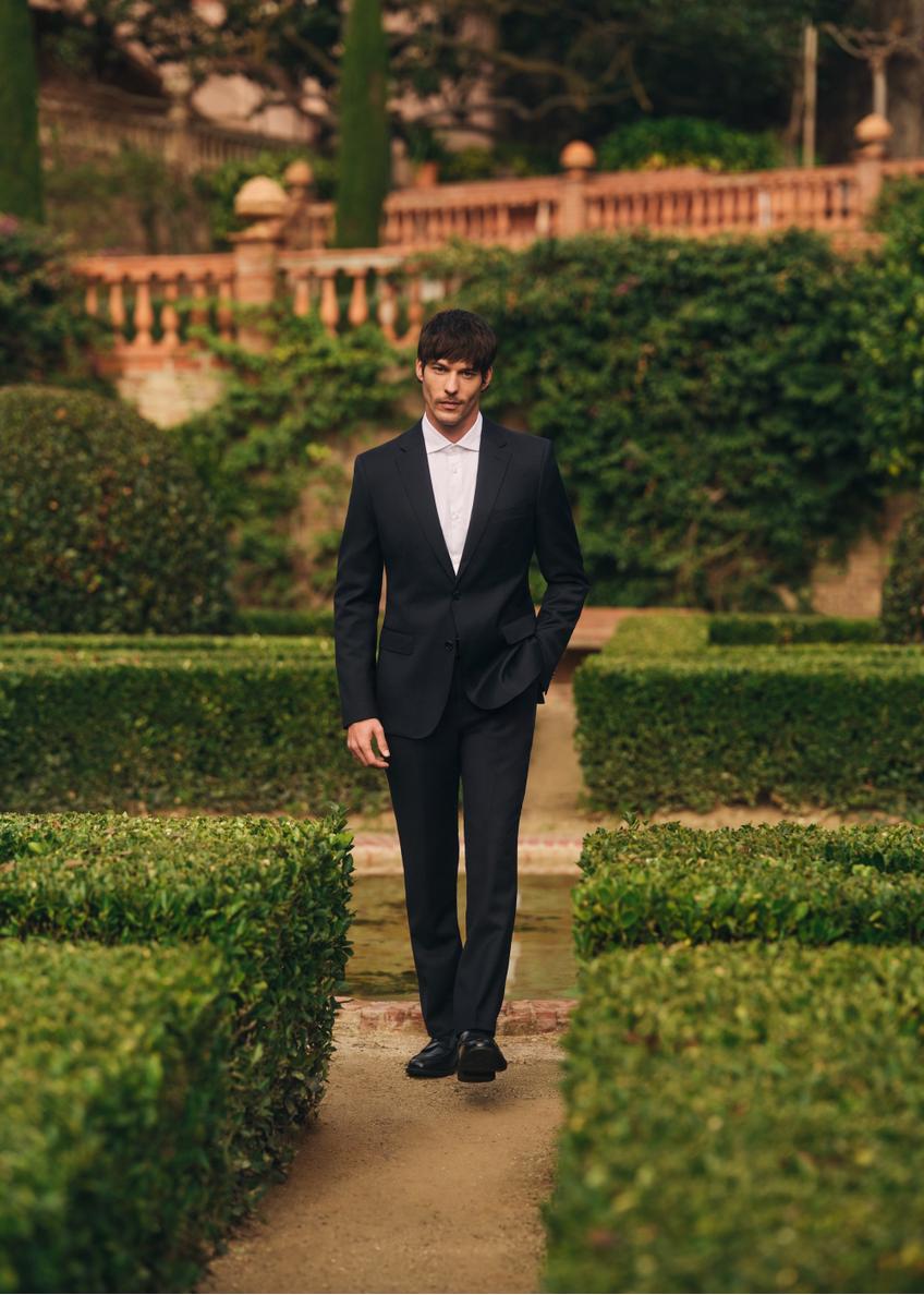 Námornícka modrá pánska bunda MARMT-0024-7E(W26)