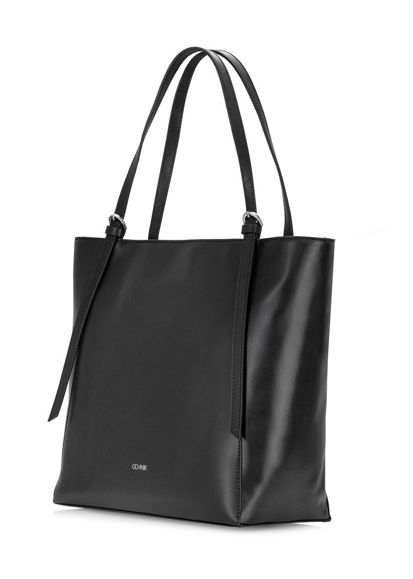 Priestranná čierna dámska shopper kabelka TORES-1058-99(Z24)