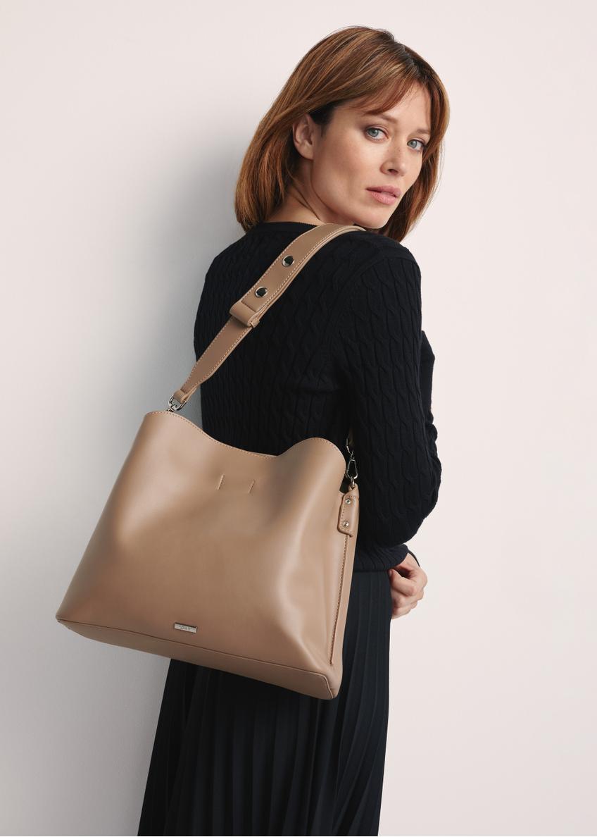 Béžová dámska shopper kabelka TOREC-0862B-81(Z25)