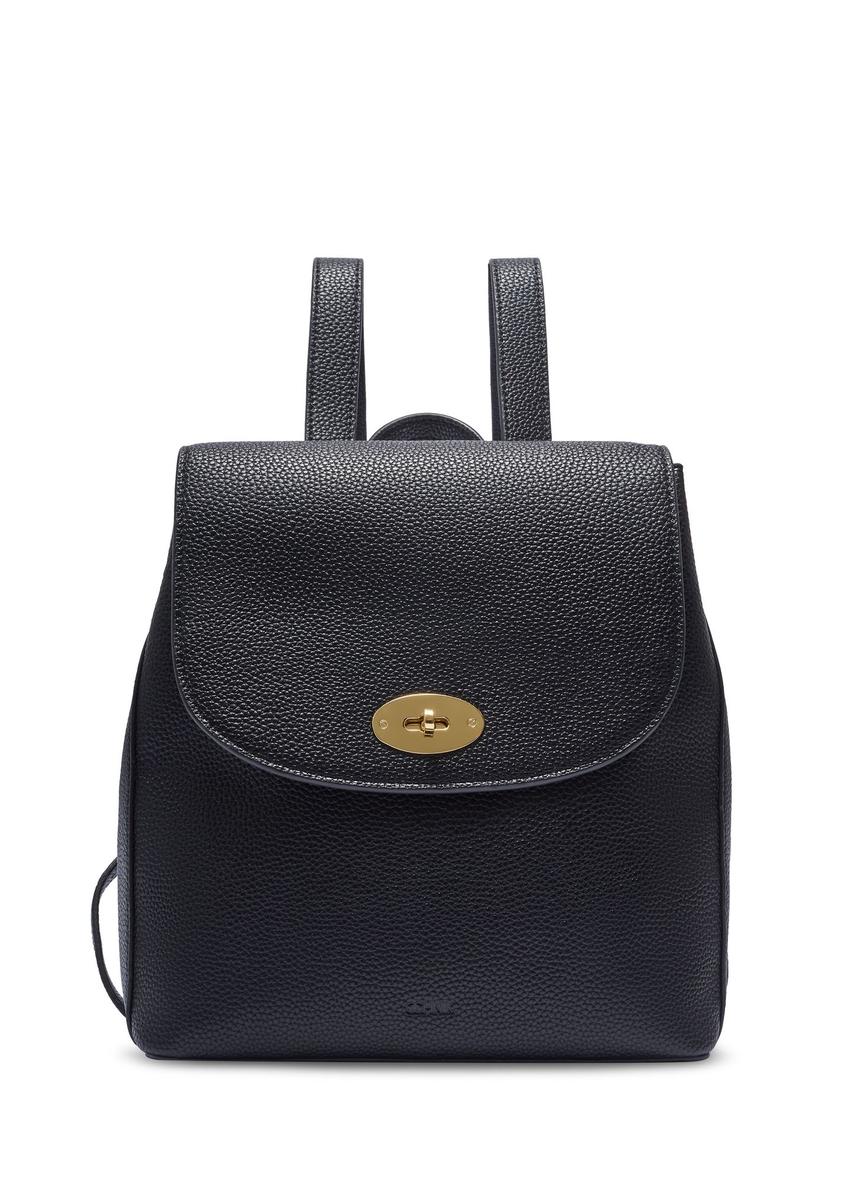 Čierny dámsky batoh TOREC-1138-9I(W26) - pohľad spredu na bielom pozadí.