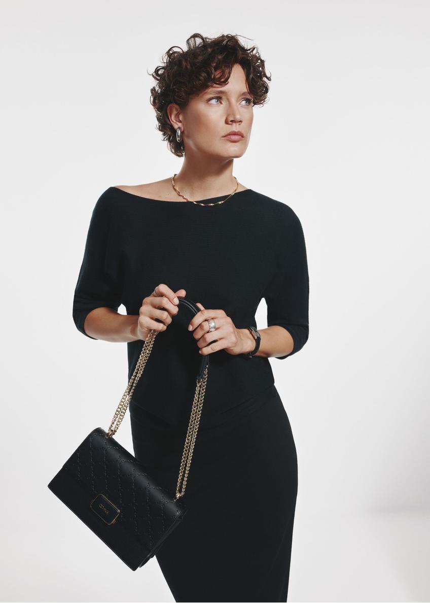 Čierna dámska crossbody kabelka TOREC-0984A-99(Z25)