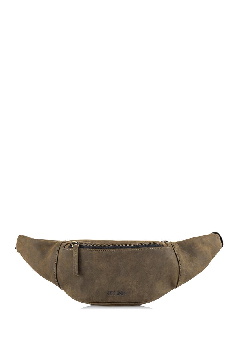 Pánske khaki kožené obličky TORMS-0324-51(W23)-08