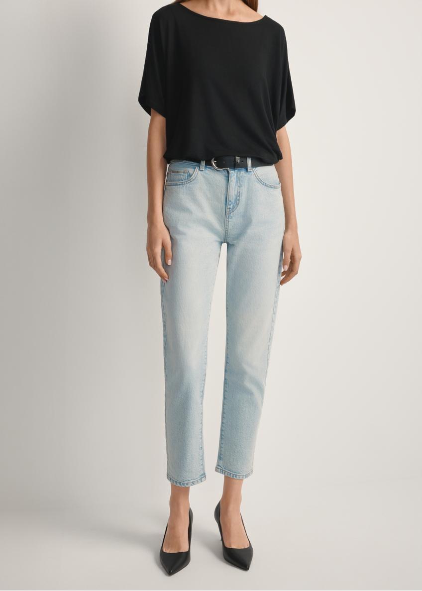 Dámske svetlomodré džínsové nohavice JEADT-0011-7A(W26)