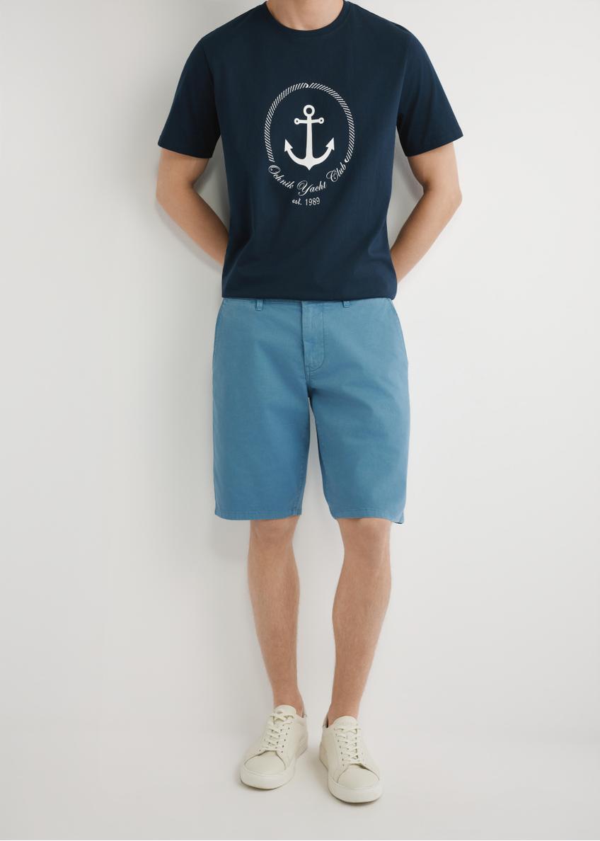 Modré pánske šortky SZOMT-0029-7B(W26)
