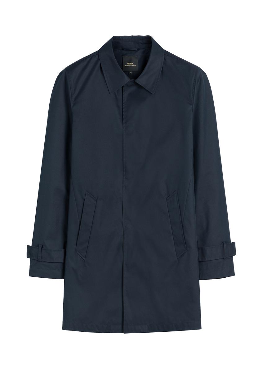 Pánska zateplená bunda v tmavomodrej farbe KURMT-0408-7D(W26)