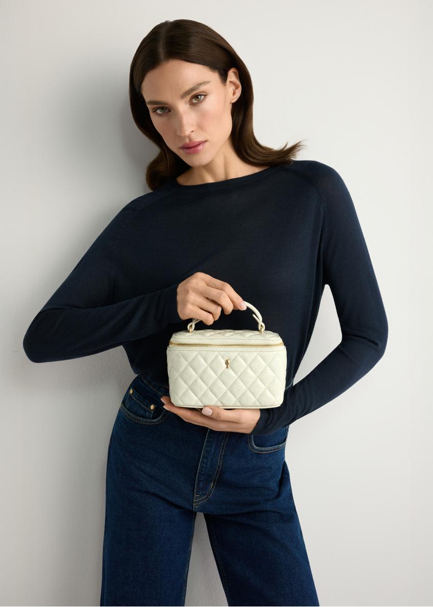 Kremowa kosmetyczka damska TOREC-1197-0A(W26)