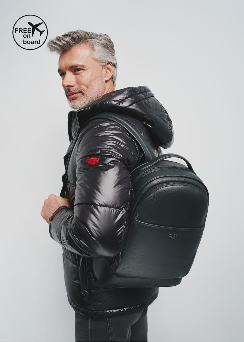 Kožený pánsky batoh s vytlačeným logom PLCMS-0017C-99(Z24)