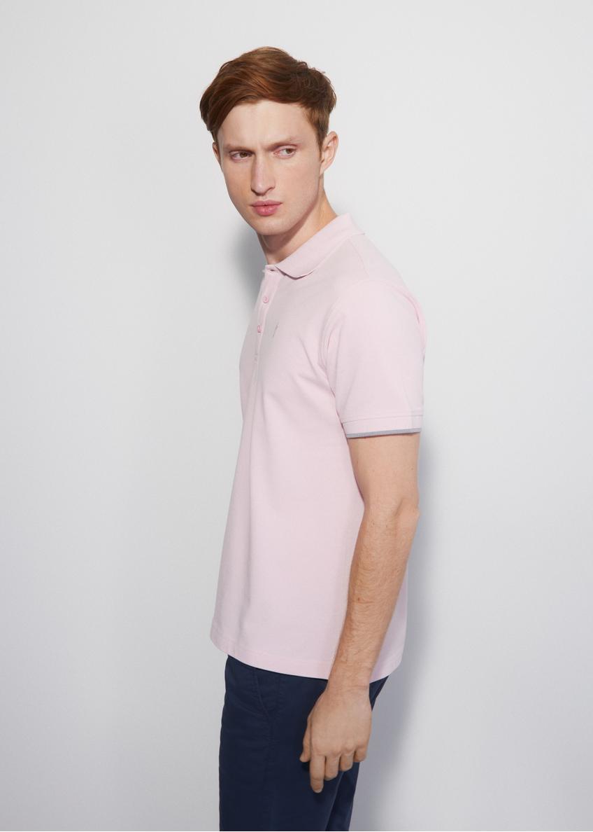 Ružové pánske polo tričko POLMT-0045A-34(W24)