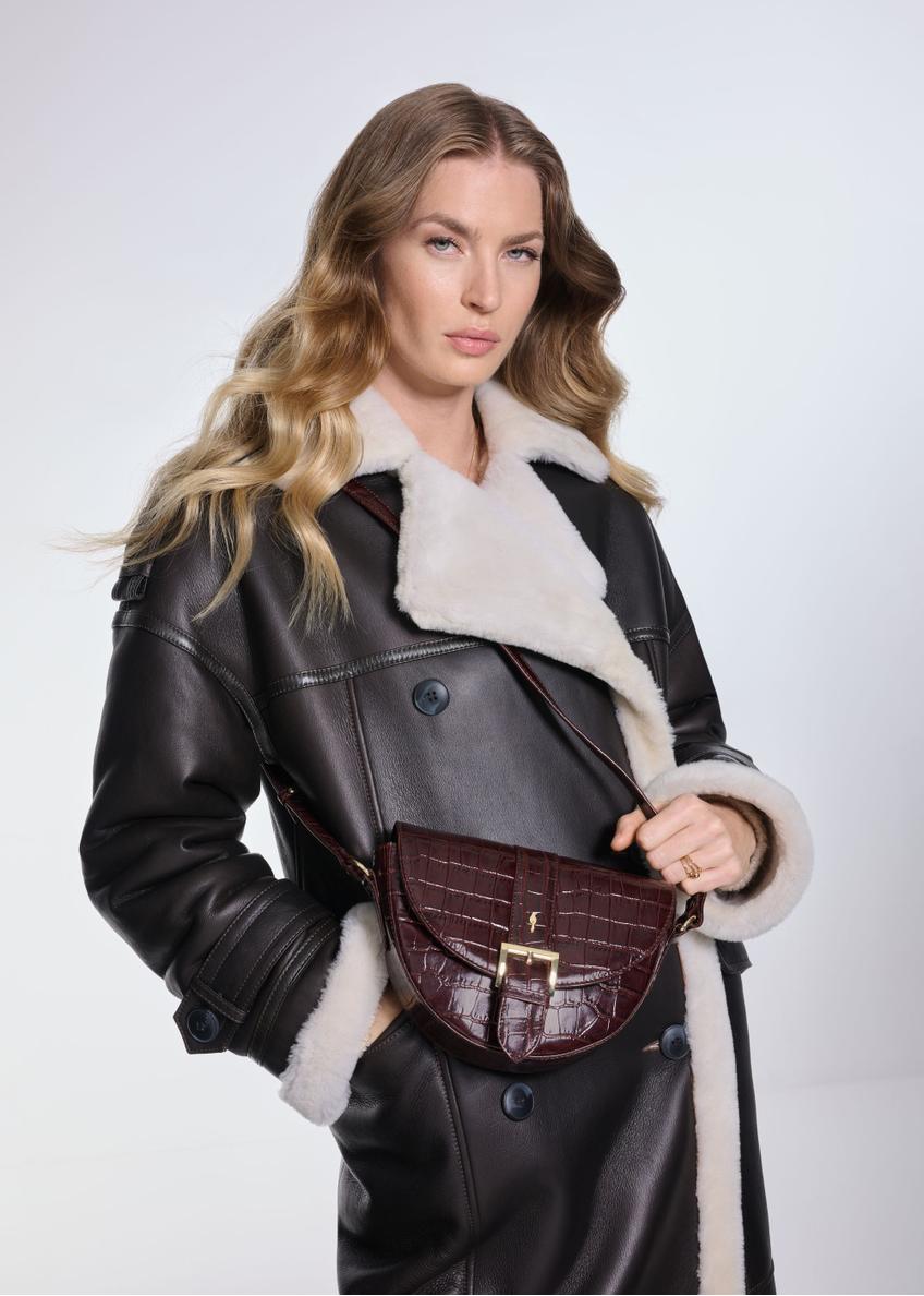 Dámska kožená crossbody kabelka TORES-0707D-89(W25)