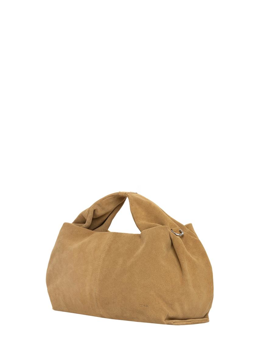 Dámska kabelka zo semišu strednej veľkosti TORES-1311-1B(W26)