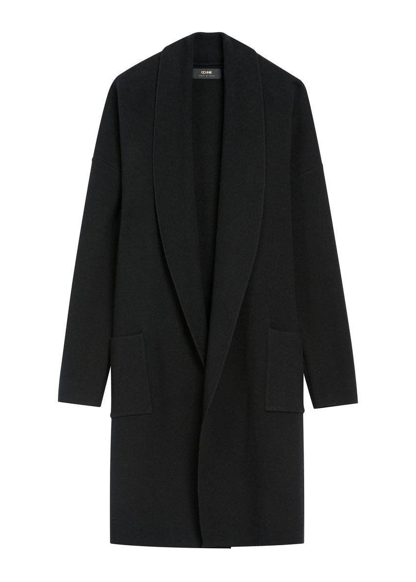 Dámsky čierny kardigán  KARDT-0041-99(W26)