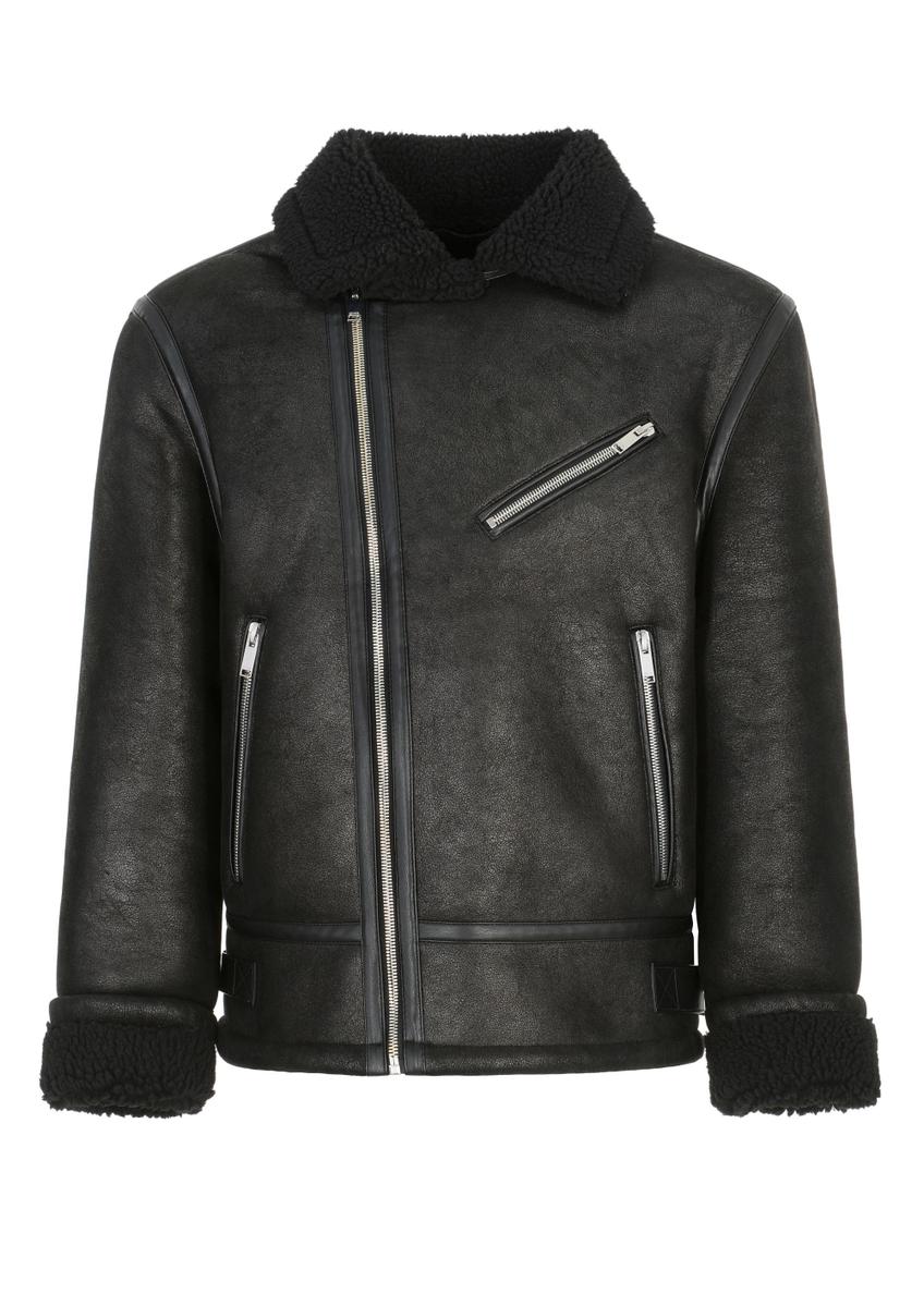 Klasický pánsky čierny kožuch  KOZMP-0001A-99(Z25)