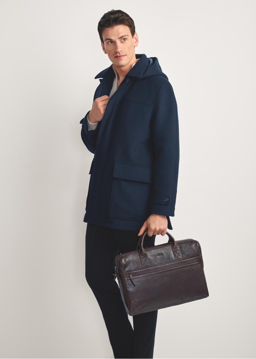 Pánska hnedá kožená taška TORMS-0459-89(Z25)