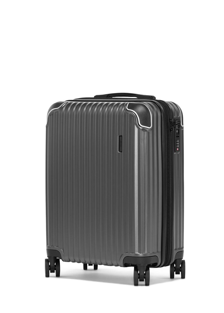 Malý kufor na kolieskach WALAB-0073-9C-19(W26), produkt zobrazený pod uhlom na bielom pozadí.