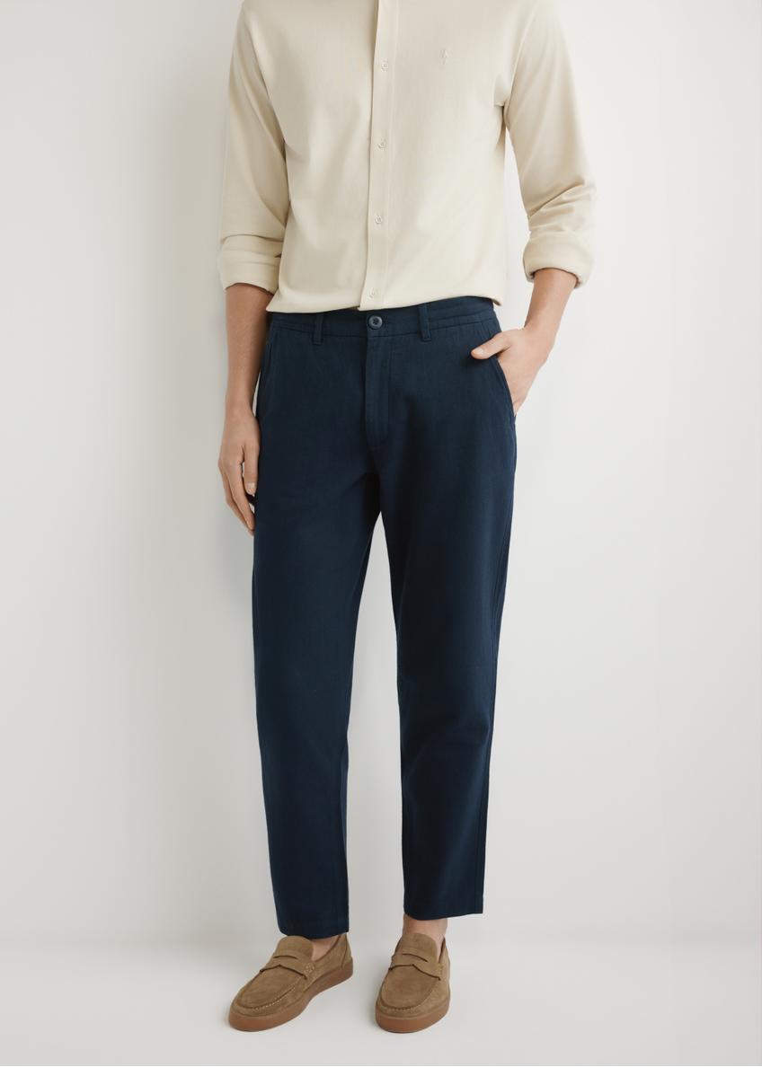 Modré pánske nohavice SPOMT-0120-7E(W26)