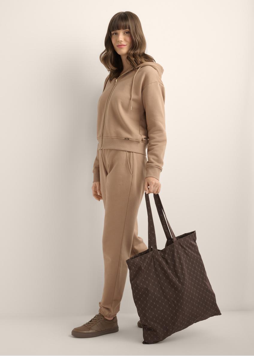 Mäkká tmavohnedá kabelka shopper TOREN-0361-1I(Z26)