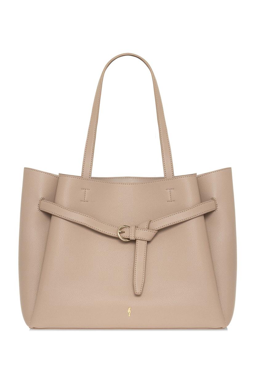 Béžová dámska shopper taška TOREC-1011-81(W25)-11