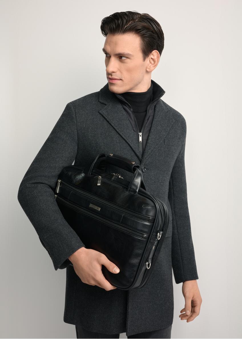 Čierna kožená pánska taška TORMS-0483-89(Z25)