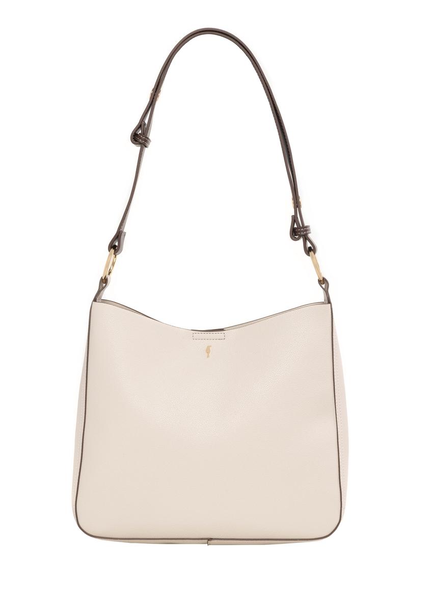 Dámska kabelka typu hobo v farbe ecru TOREC-1257-0B(Z26)
