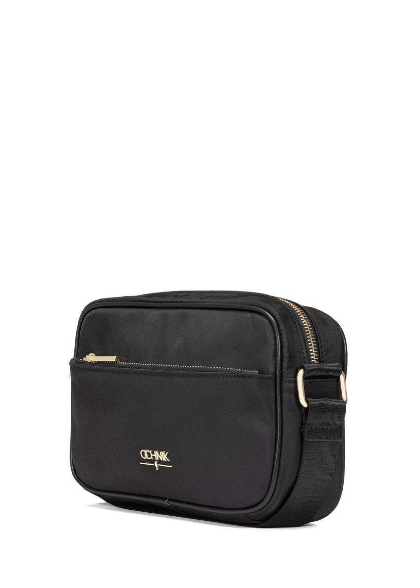 Čierna dámska crossbody kabelka z nylonu TOREN-0309-99(W25)