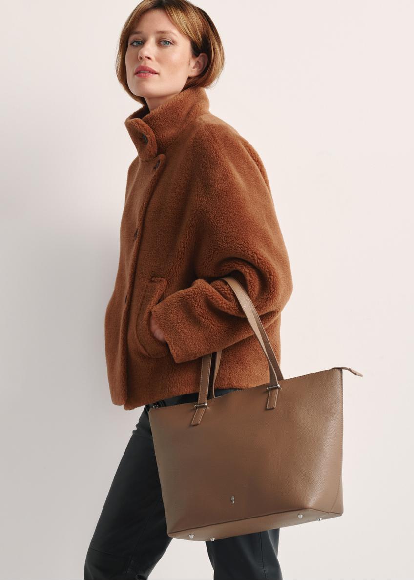 Béžová  veľká  shopper kabelka TOREC-0953A-81(Z25)