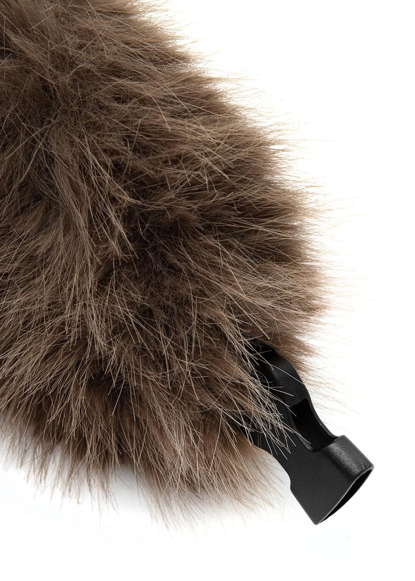 Dámska čiapka Hnedá s klapkami na uši CZADF-0047-89(Z25)