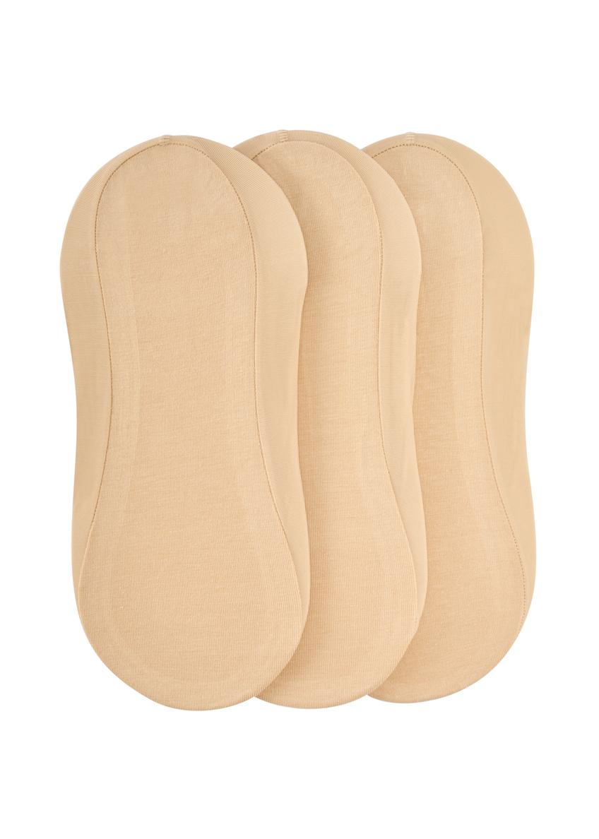 Sada béžových dámskych členkových ponožiek ZESDT-0032-1B(W26)