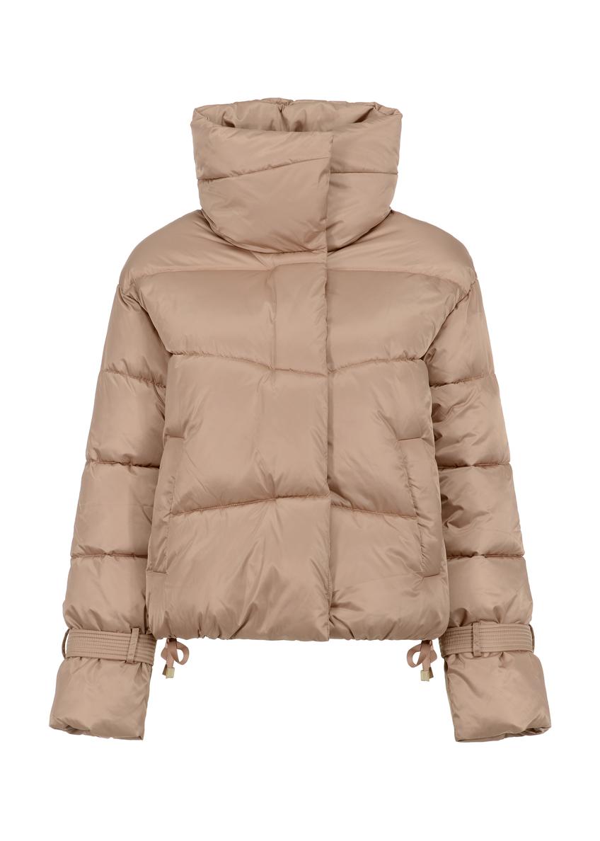 Dámska krátka metalická prešívaná bunda KURDT-0459-81(Z23)-03