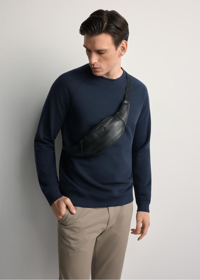 Pánska čierna kožená ľadvinka TORMS-0417A-99(Z25)