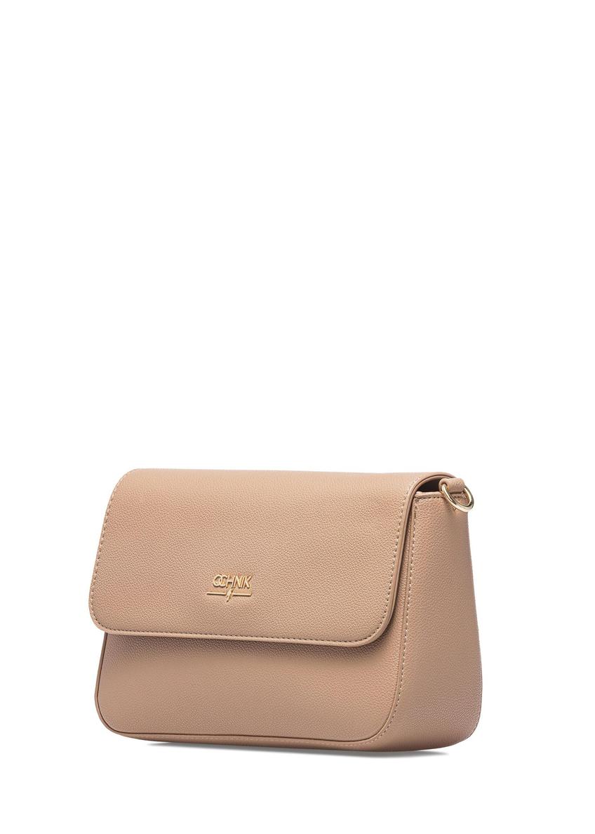 Béžová obdĺžniková dámska crossbody kabelka TOREC-0930A-81(W25)