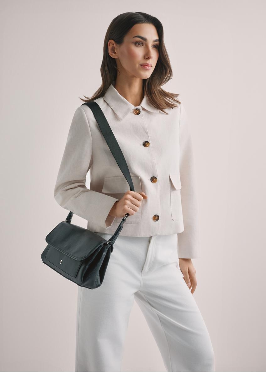 Čierna klasická dámska kabelka TOREC-1124-99(W26)