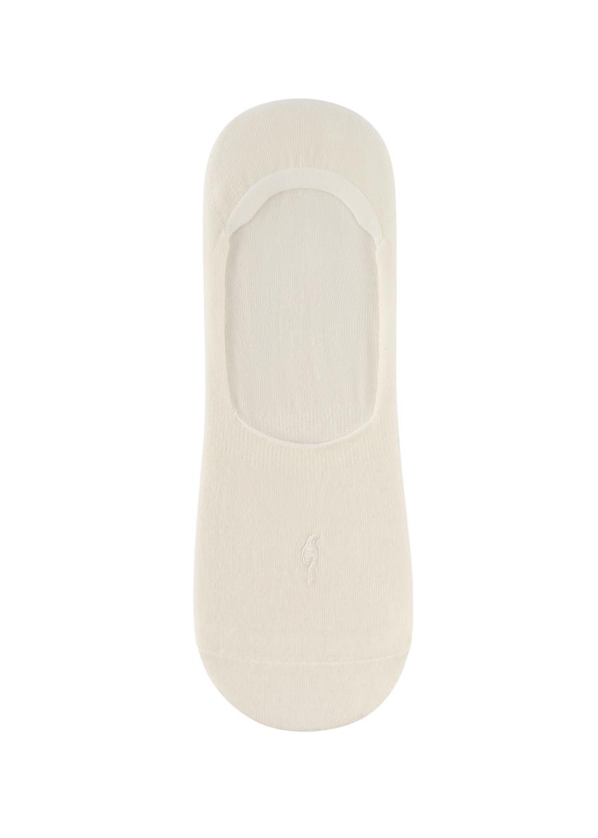 Pánske ponožky krémovej farby SKAMT-0150B-0B(W26), pohľad spredu na bielom pozadí.