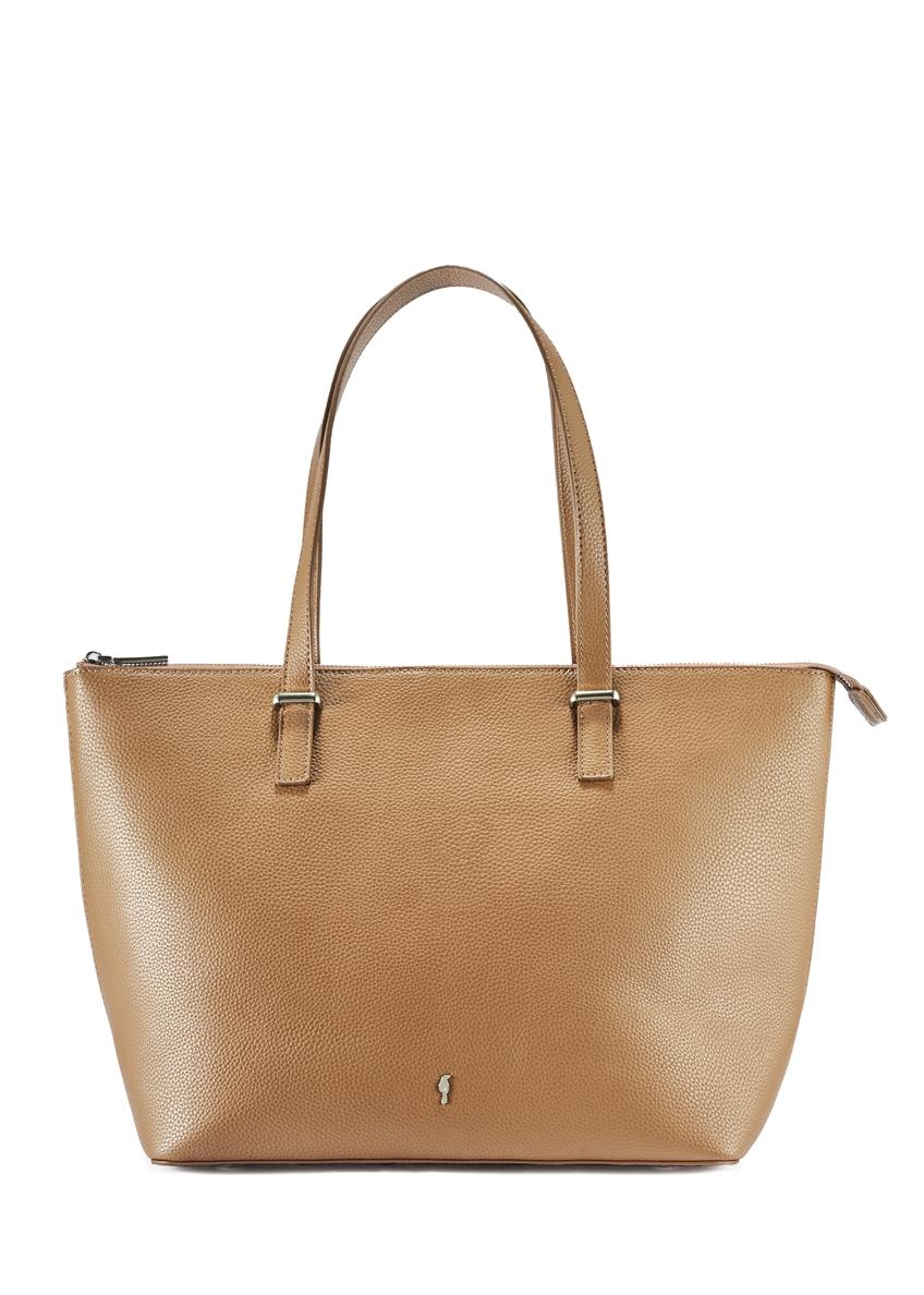 Béžová  veľká  shopper kabelka TOREC-0953A-81(Z25)