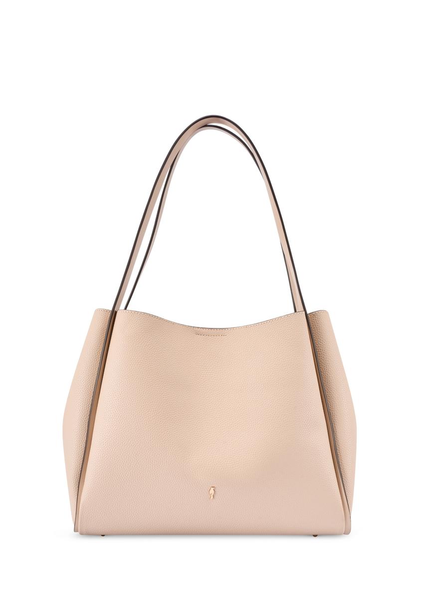 Bežová dámska kabelka shopper TOREC-1183-1A(W26)