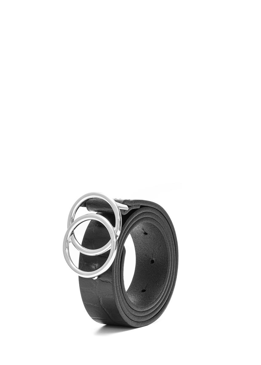 Čierny dámsky opasok so zvieracím motívom PASDS-0172E-98(Z25)