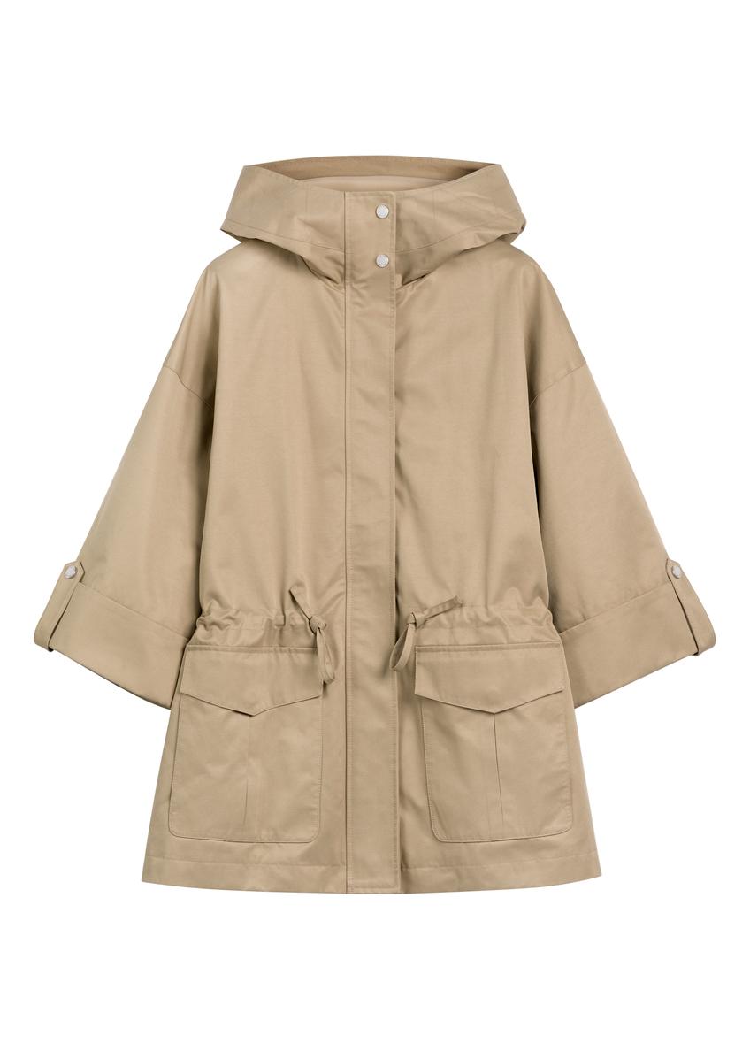Bežová dámska prechodná bunda KURDT-0661-1B(W26)