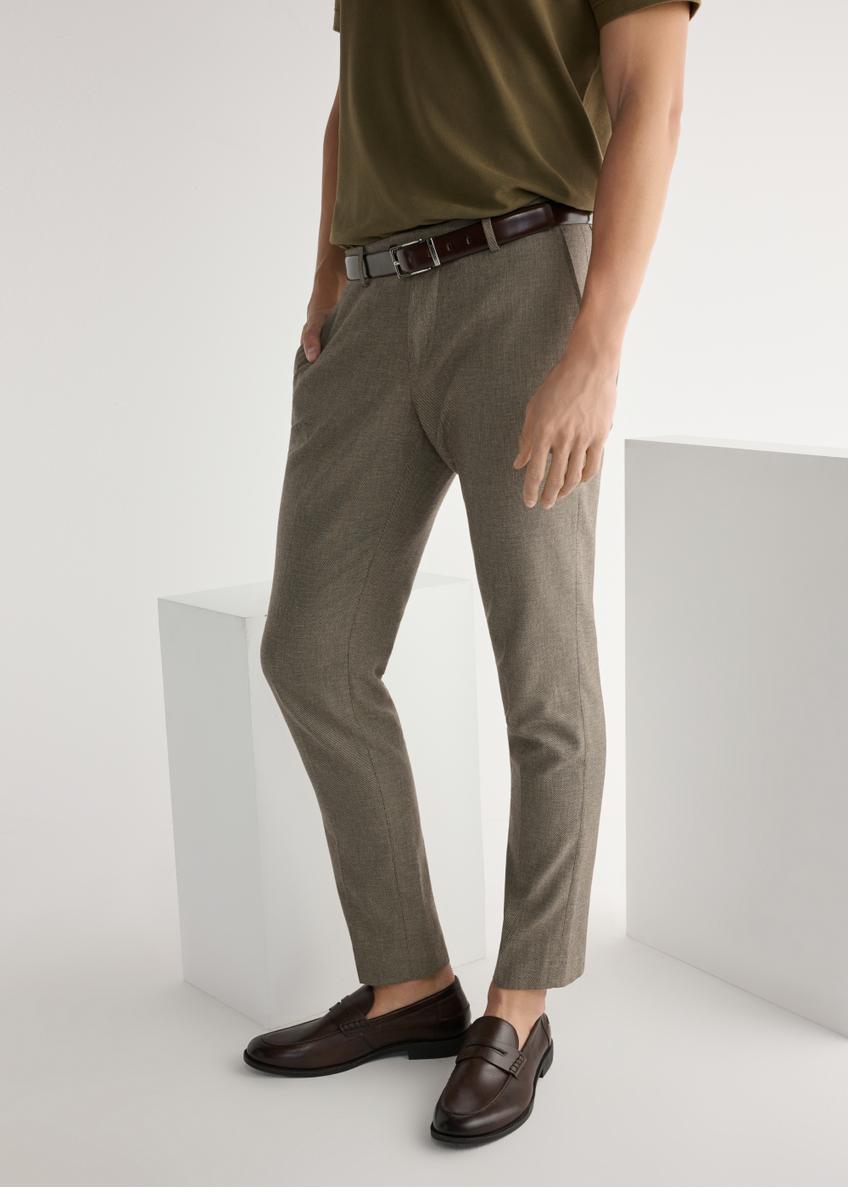 Hnedé kožené pánske mokasíny BUTYM-0482-1I(W26)