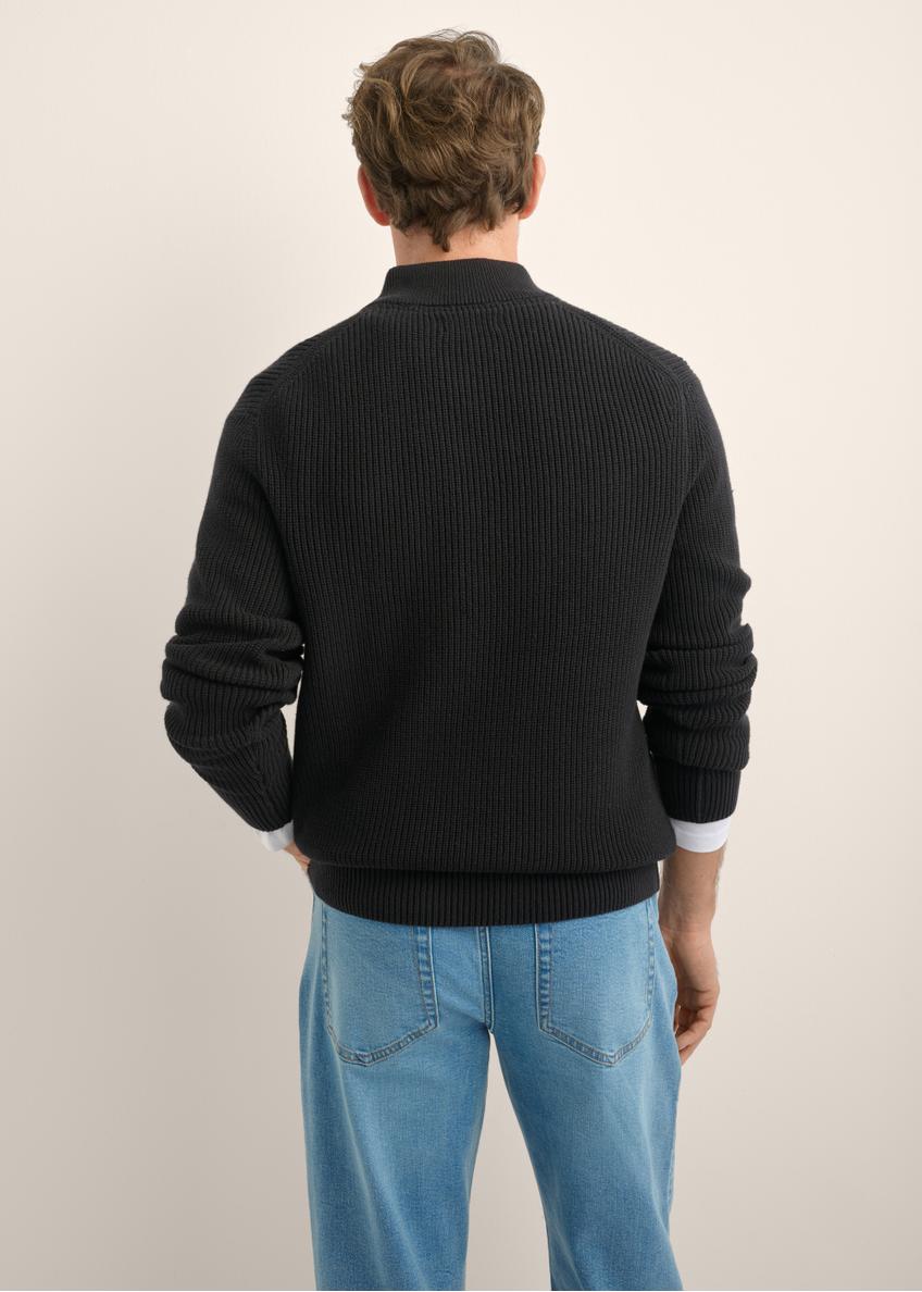Čierny pánsky sveter SWEMT-0175-99(Z26)