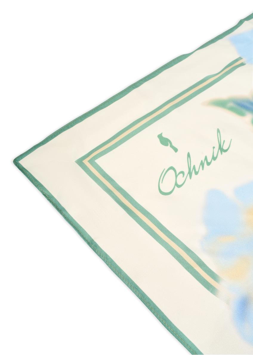 Dámska hodvábna šatka krémovej farby SZADT-0188-7B(W26)