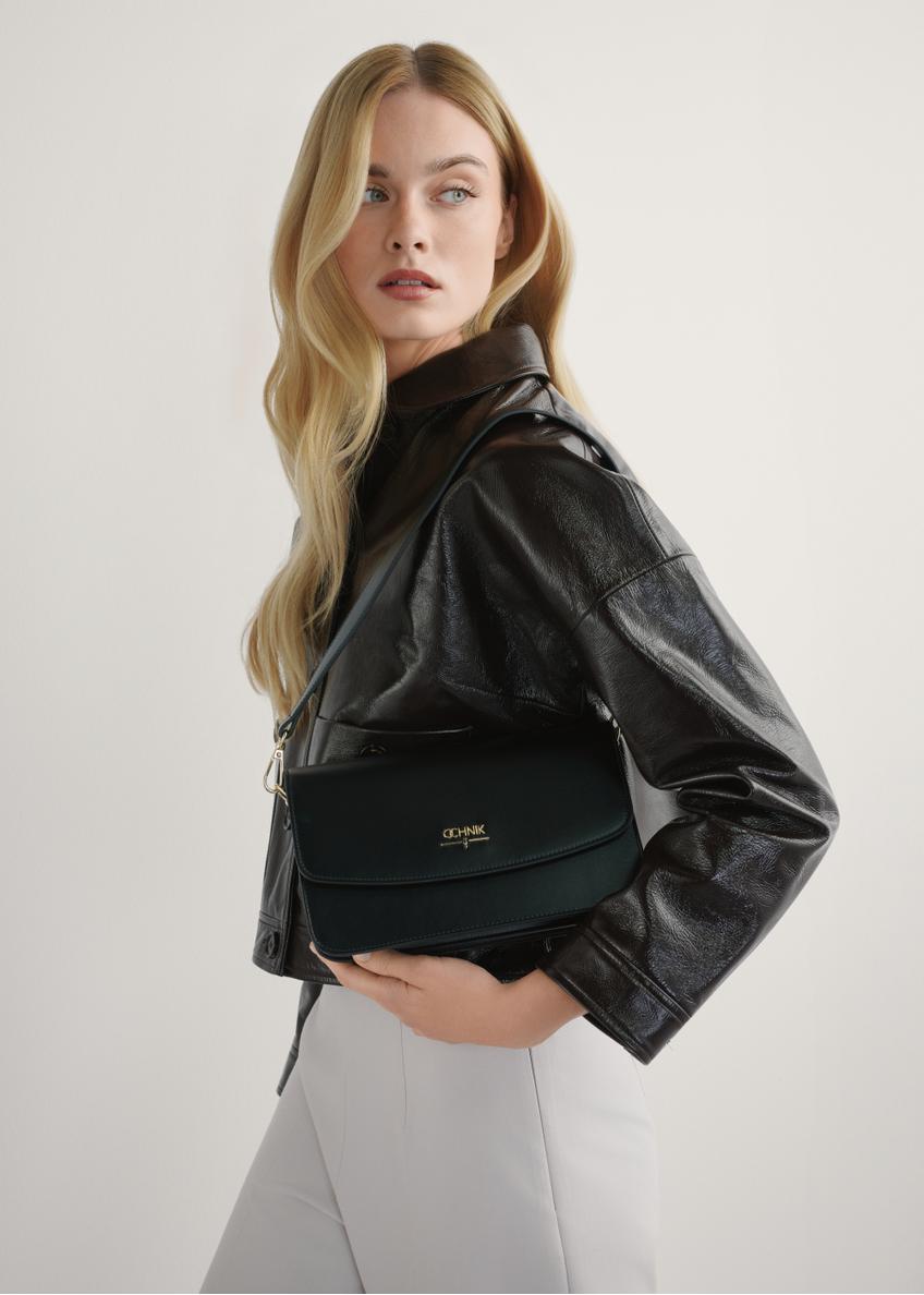 Čierna dámska kabelka z imitácie kože TOREC-1081-99(W26)